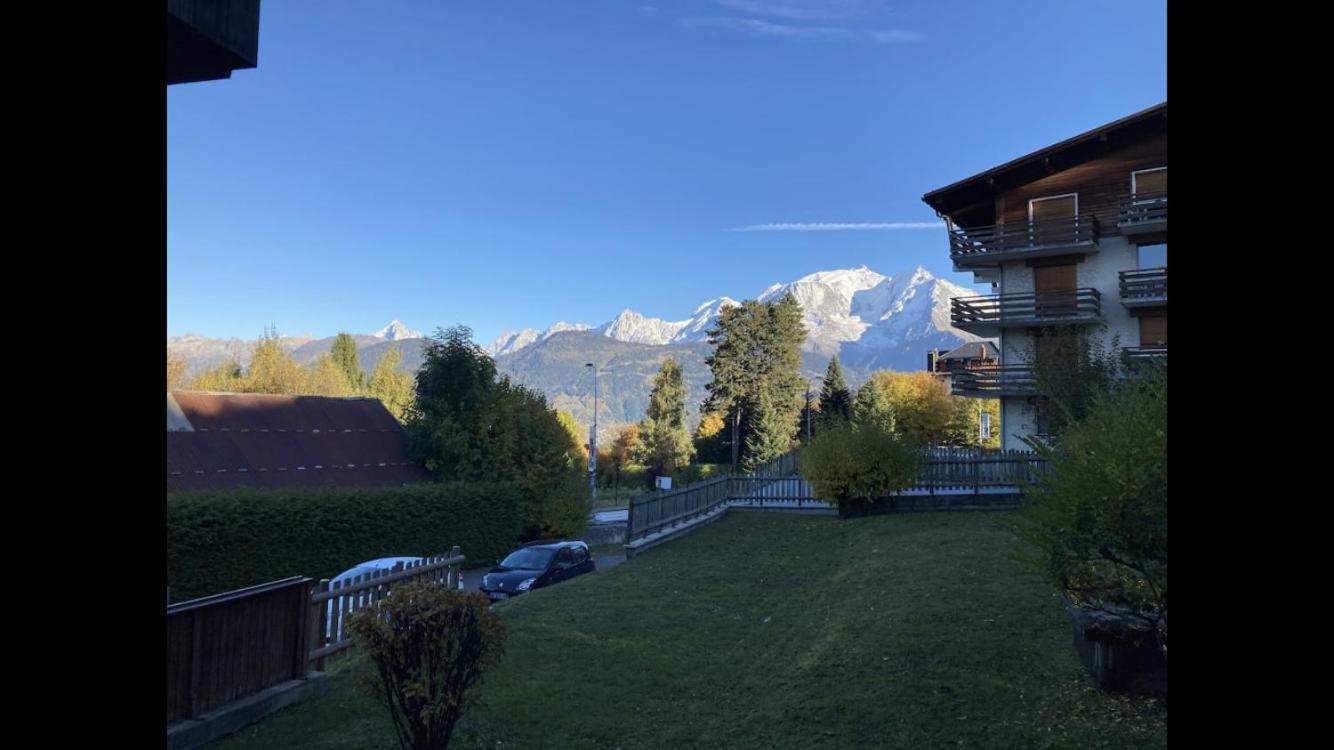Apartament La Marmotte: Vue Mont Blanc, Terrasse, Parking Combloux Zewnętrze zdjęcie