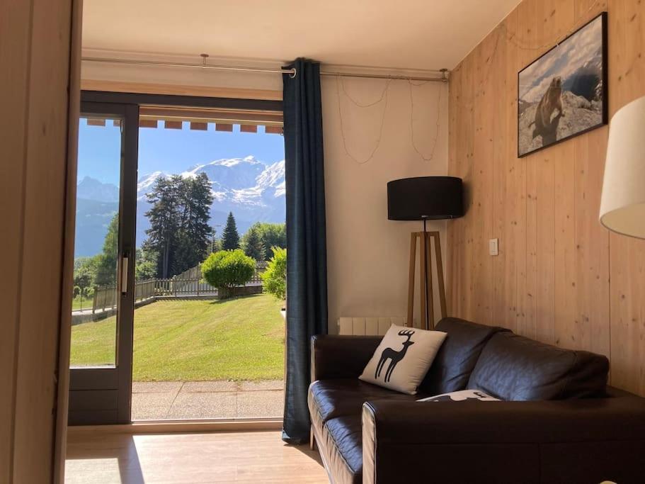 Apartament La Marmotte: Vue Mont Blanc, Terrasse, Parking Combloux Zewnętrze zdjęcie