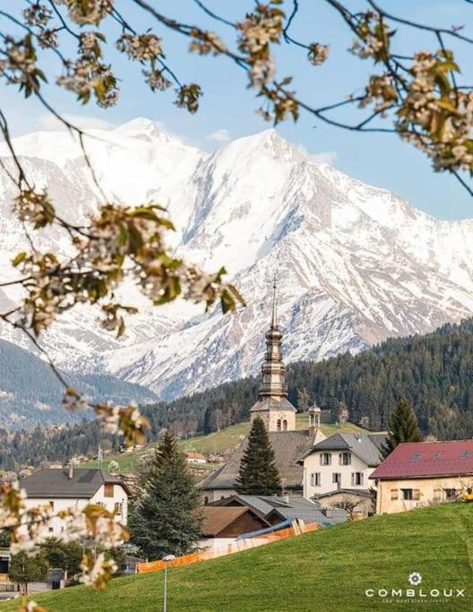 Apartament La Marmotte: Vue Mont Blanc, Terrasse, Parking Combloux Zewnętrze zdjęcie