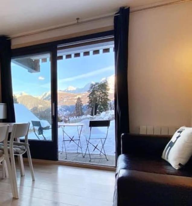 Apartament La Marmotte: Vue Mont Blanc, Terrasse, Parking Combloux Zewnętrze zdjęcie