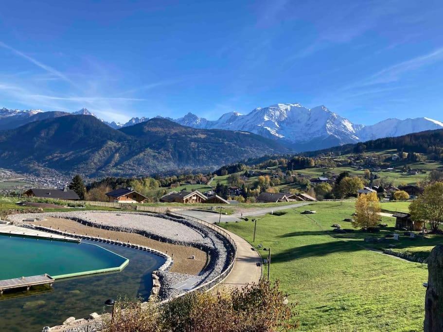 Apartament La Marmotte: Vue Mont Blanc, Terrasse, Parking Combloux Zewnętrze zdjęcie