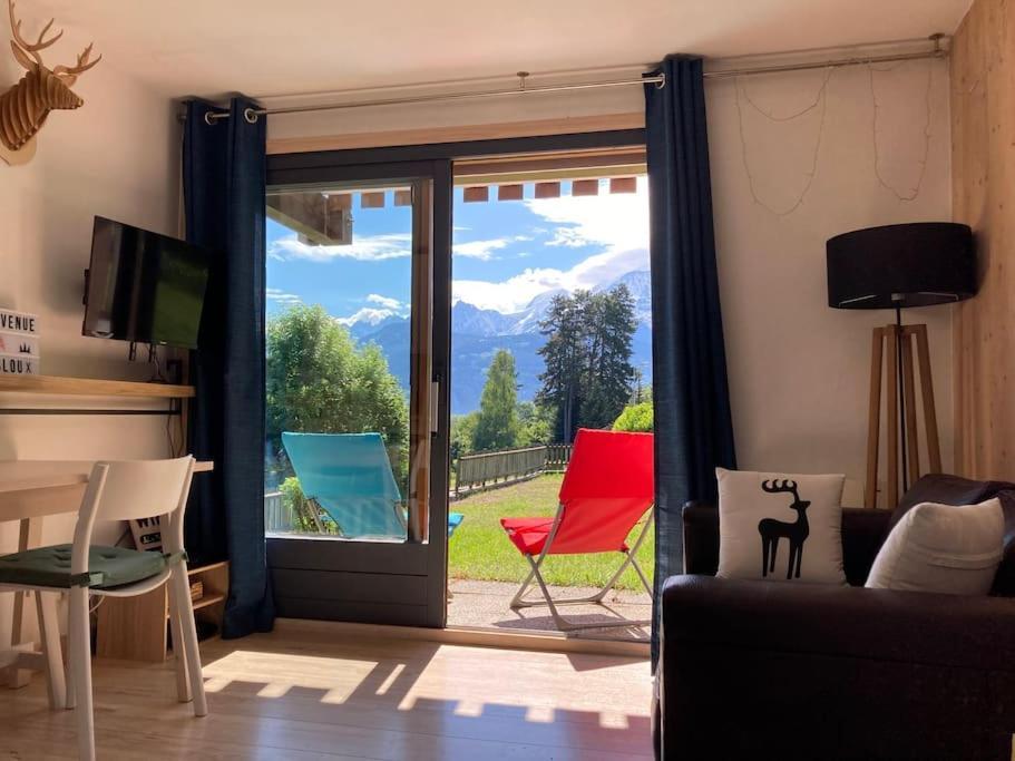 Apartament La Marmotte: Vue Mont Blanc, Terrasse, Parking Combloux Zewnętrze zdjęcie